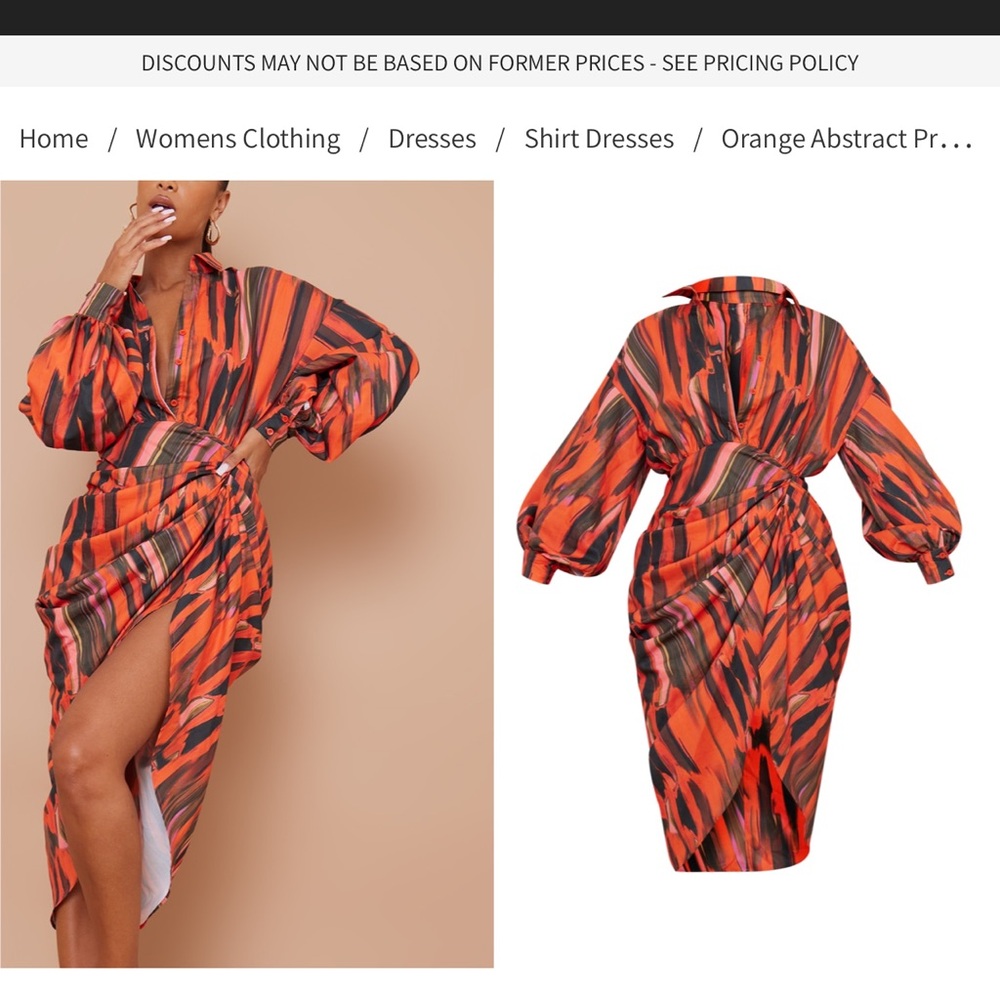 Prettylittlething shirt dress